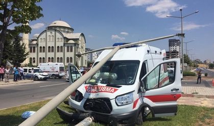 Kahramanmaraş'ta ambulans kazası