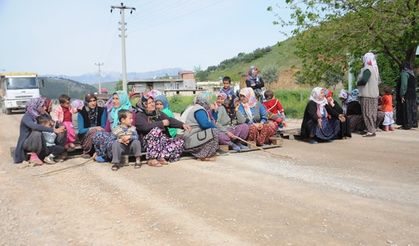 Kahramanmaraş'ta yol kapatma eylemi