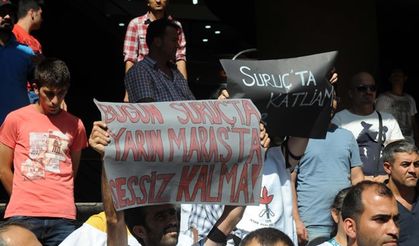 Suruç' taki terör saldırısı, Kahramanmaraş'ta protesto edildi