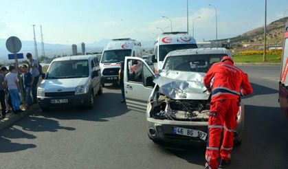 Kahramanmaraş'taki kazada yaralanan sürücüden ilginç hareket