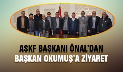 ASKF Başkanı Önal’dan Türkoğlu Başkanı Okumuş’a ziyaret