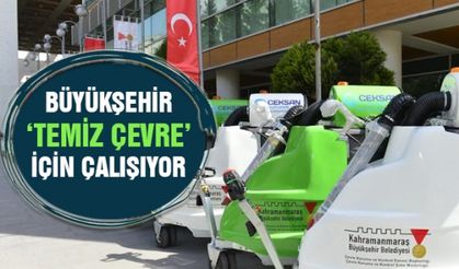 Kahramanmaraş Büyükşehir temiz bir çevre için aralıksız çalışıyor