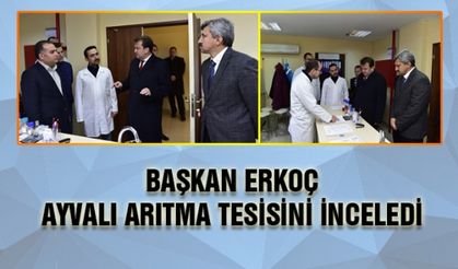 Başkan Erkoç Ayvalı Arıtma Tesisini inceledi