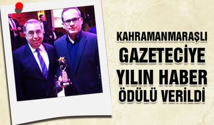 Anadolu Ajansı Kahramanmaraş sorumlusu Gazeteci Demir'e Yılın Haber Ödülü verildi