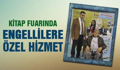 Kitap Fuarında engellilere özel hizmet