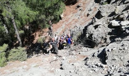 Kahramanmaraş'ta uçurumdan aşağı kadın düştü!