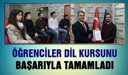 Öğrenciler dil kursunu başarıyla tamamladı