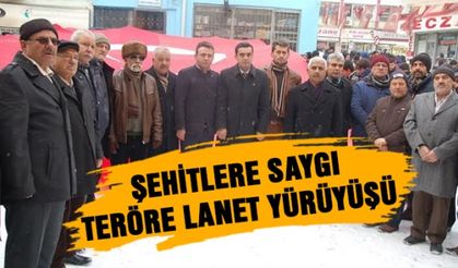 Kahramanmaraş’ta ‘Şehitlere Saygı, Teröre Lanet Yürüyüşü’ yapıldı