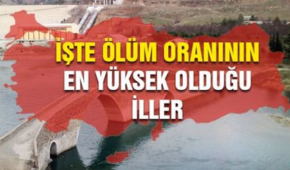 Ölüm oranının en yüksek olduğu iller