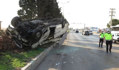 Kahramanmaraş’ta işçi servisi ters döndü: 10 yaralı