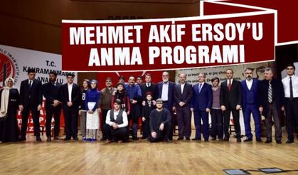 Mehmet Akif Ersoy'u anma programı yapıldı