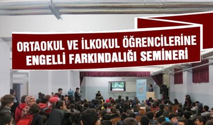 Ortaokul ve ilkokul öğrencilerine engelli farkındalığı semineri