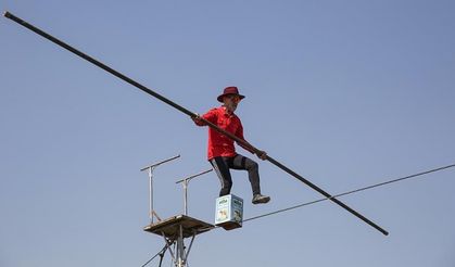 Sırat Köprüsü' olarak nitelendirdiği gösteri teli üzerinde defalarca ölüm tehlikesi atlattı