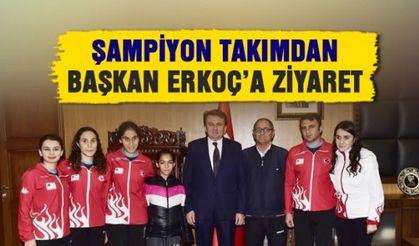 Başkan Erkoç’u GOAL BALL Milli Takımı ziyaret etti