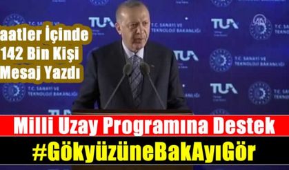 Milli Uzay Programı Sosyal Medyada patladı! GökyüzüneBakAyıGör