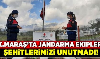 Kahramanmaraş'ta jandarmadan şehit mezarlarına ziyaret!