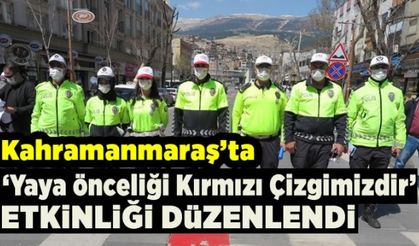 Kahramanmaraş’ta yaya geçitleri kırmızıyla boyandı!