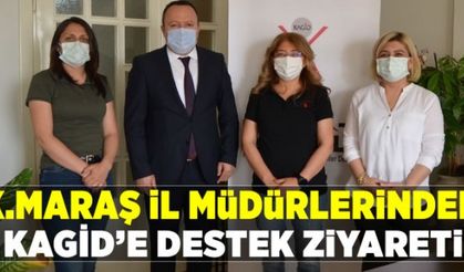 Kahramanmaraş il müdürlerinden KAGİD’e destek ziyareti