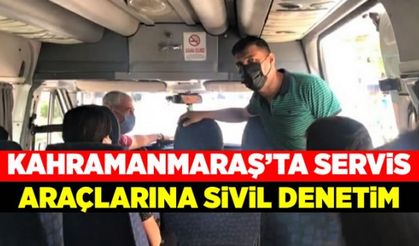 Kahramanmaraş'ta servis araçlarına denetim gerçekleştirildi!