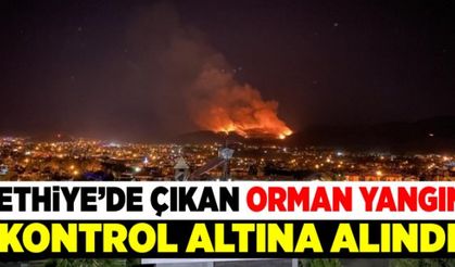 Fethiye'de çıkan orman yangını kontrol altına alındı