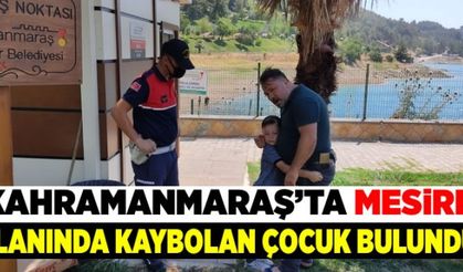 Kahramanmaraş'ta mesire alanında kaybolan çocuk bulundu!