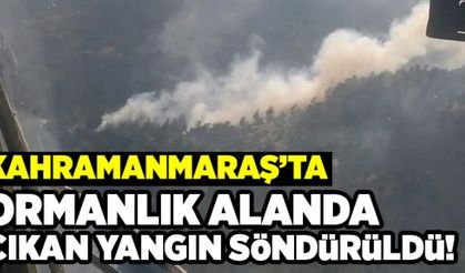 Kahramanmaraş'ta ormanlık alanda yangında zarar oluştu!