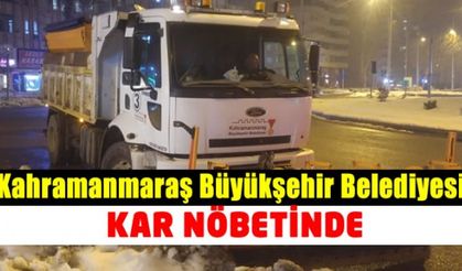 Kahramanmaraş Büyükşehir Belediyesi Kar Nöbetinde