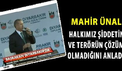 Mahir Ünal Başbakan'ın Diyarbakır Ziyaretini Değerlendirdi