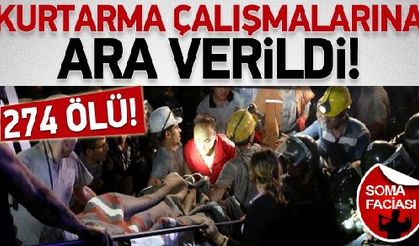 Kurtarma çalışmalarına 4 saat ara verildi