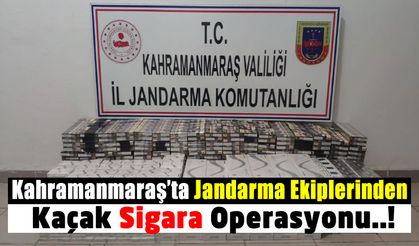 Kahramanmaraş'ta Arama Yapılan Bir Araçtan 2 bin 600 Adet Kaçak Sigara Ele Geçirildi!
