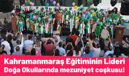 Kahramanmaraş Doğa Okullarında mezuniyet coşkusu!