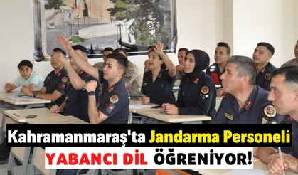 Kahramanmaraş'ta Jandarma Personeli Almanca ve İngilizce Öğreniyor!