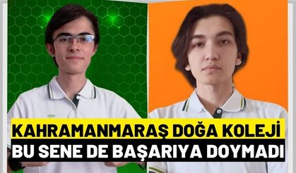 Kahramanmaraş Doğa Koleji Bu Sene de Başarıya Doymadı