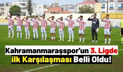 Kahramanmaraşspor'un 3. Ligde İlk Rakibi Kuşadasıspor Oldu!