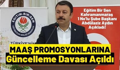 Abdülaziz Aydın: Maaş promosyonlarını güncelleme davası açtık