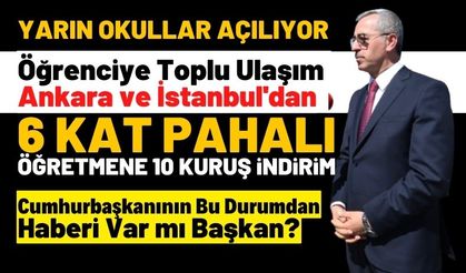 Okullar açılırken Ak Partili Hayrettin Güngör'den öğrenci ve öğretmenlere pahalı ulaşım