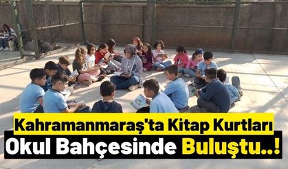 Kahramanmaraş'ta Öğrenciler Okullarının Bahçesinde Kitap Okudu!