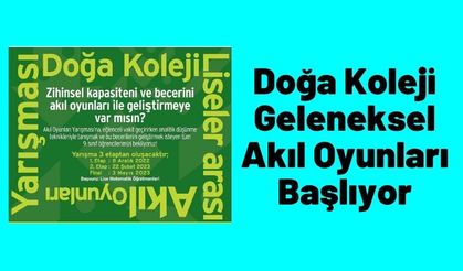 Doğa Koleji Geleneksel Akıl Oyunları Başlıyor
