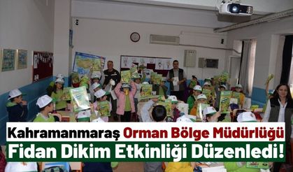 Kahramanmaraş'ta Öğretmenler Ve Öğrenciler Birlikte Fidan Dikti!