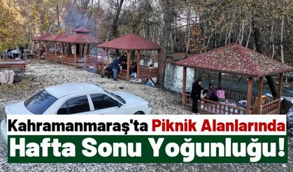 Kahramanmaraşlılar Hafta Sonu Güneşli Havanın Tadını Çıkarttı!