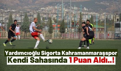 Kahramanmaraşspor Kendi Evinde Çıktığı Maçta Berabere Kaldı!