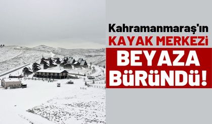 Kahramanmaraş Yedikuyular Kayak Merkezi, Kar Yağışıyla Beyaza Büründü!