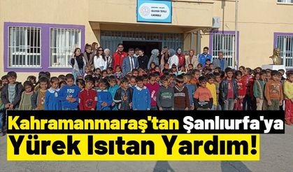 Kahramanmaraş'tan Şanlıurfa'daki Öğrencilere Kışlık Giysi Ve Kırtasiye Desteği!