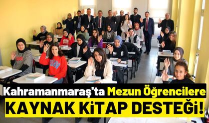 Kahramanmaraş'ta Üniversite Sınavına Hazırlanan Mezun Öğrencilere Kaynak Kitap Dağıtıldı!