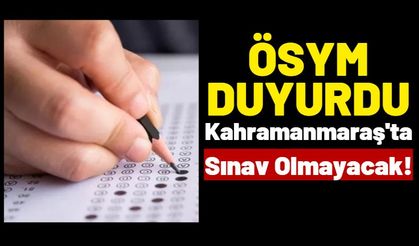 Kahramanmaraş, Hatay, Adıyaman Ve Malatya’da YKS Yapılmayacak!