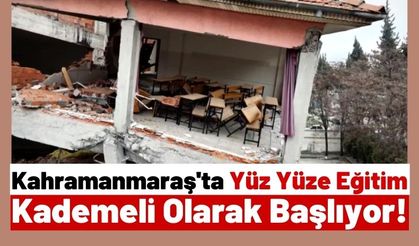 Kahramanmaraş'ın Andırın Ve Ekinözü İlçesinde Okullar 27 Mart'ta Başlıyor!