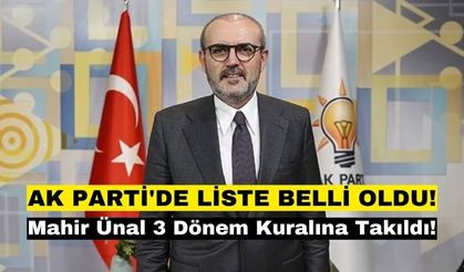 Ak Parti Milletvekili Aday Listesi Belli Oldu! Mahir Ünal artık Kahramanmaraş milletvekili değil