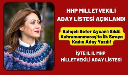 MHP Milletvekili aday Listesi! Bahçeli Sefer Aycan'a acımadı Zuhal Karakoç Dora Kahramanmaraş'ta ilk sırada