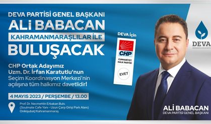 Ali Babacan Kahramanmaraş'ta Deprem Şehitlerini Ziyaret Edecek!