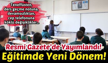 Resmi Gazetede Yayımlandı: MEB'de Yönetmelik Değişikliği!